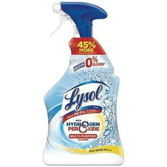 Hydrogen Peroxide Cleaner, Citrus Zest, 32 Oz Trigger Spray Bottle, 9/Carton