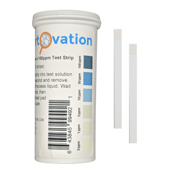 Hydrogen Peroxide H2O2 Test Strips, 0-100 ppm, 100-Pack