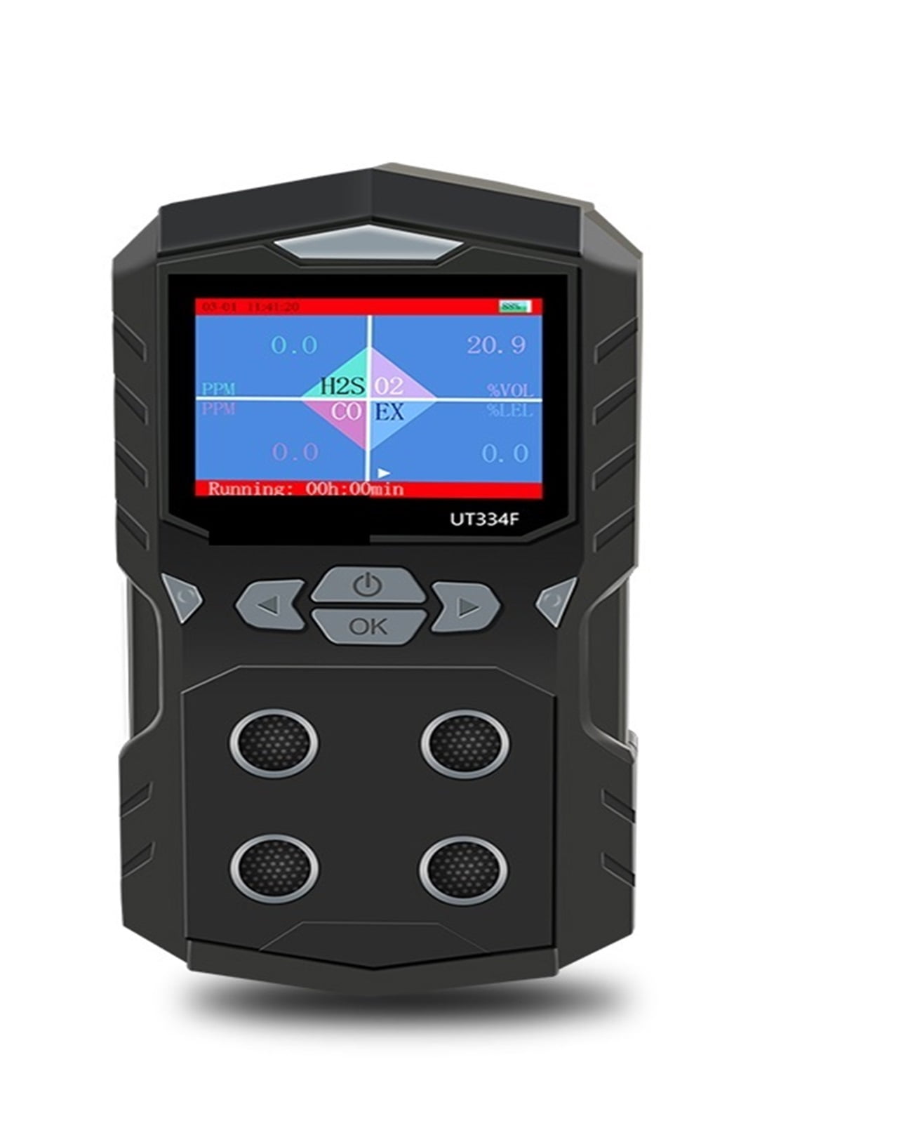 Hydrogen Sulfide Carbon Monoxide Combustible Gas Leak Detector