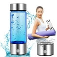 thumbnail image 1 of Hydrogen Water Bottle,1200Pbb+ Hydrogen Water Ionizer Machine Generator,High Rich H2 Hydrogen Water Bottle Generator (Sliver), 1 of 6