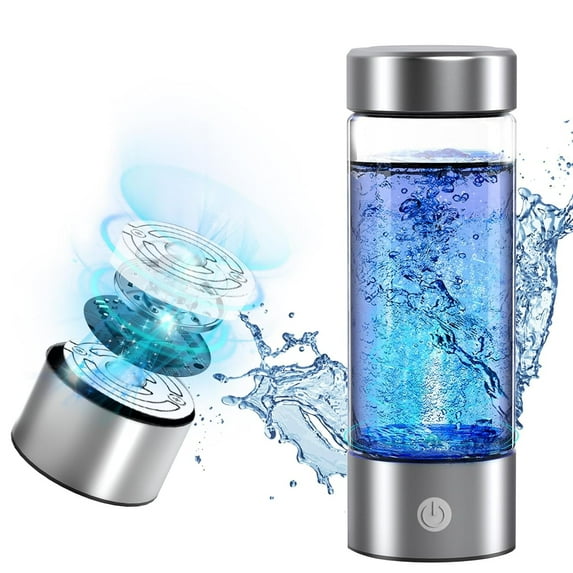 Hydrogen Water Bottle, 3000PPB Portable Hydrogen Water Ionizer Machine, Rechargeable Hydrogen Water Bottle Generator,with SPE & PEM, Hydrogen Water Cup for Exercise, Travel, Home, Office
