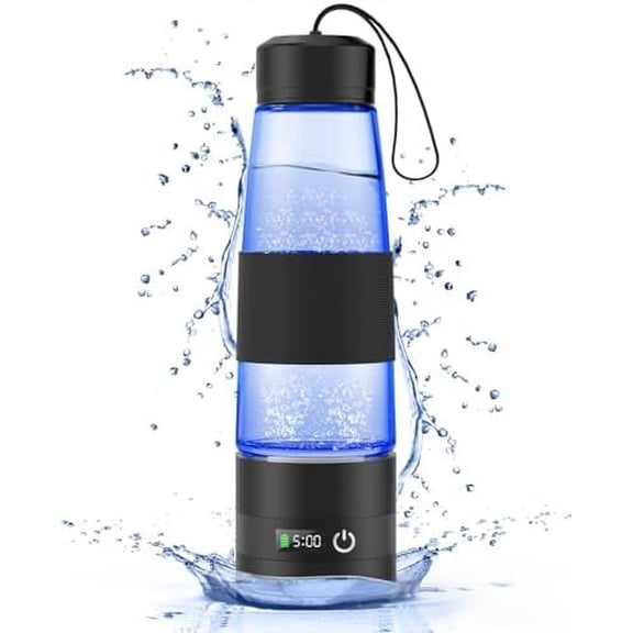 Hydrogen Water Bottle 3300+ PPB, 460ML/16.23OZ Rapid Hydrogen Water Generator - SPE/PEM Tech, Portable Rechargeable 1200 mAh Hydro Water Machine, for Office Travel Fitness Drinking