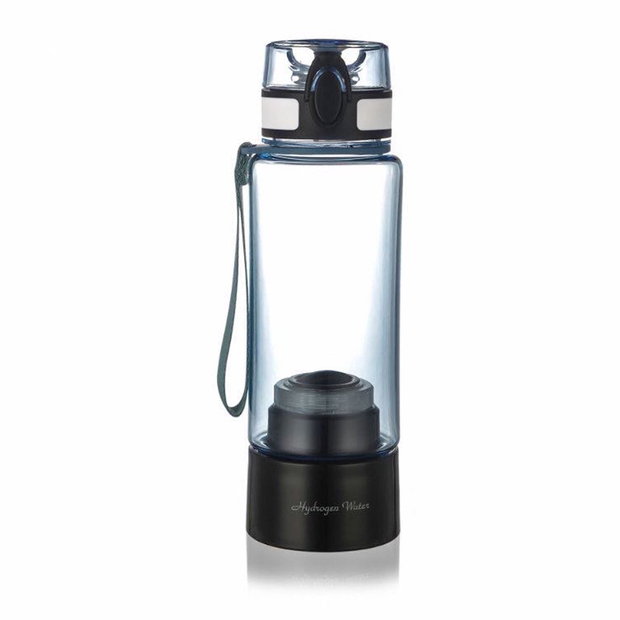 Hydrogen Water Bottle, 4-in-1 Hydrogen Water Generator, 13 Ounce Large Capacity, BPA-Free Tritan Body SPE PEM Ionizer, Black