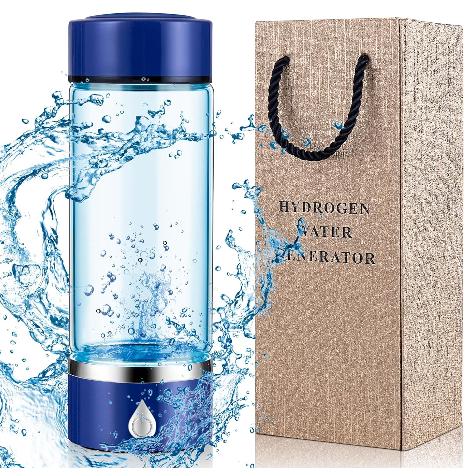 RUNMIND Bouteille d'Eau à Hydrogène Portable - Technologie PEM et SPE