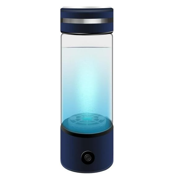 Hydrogen Water Bottle, Portable Hydrogen Water Ionizer Machine Generator Rechargeable, Hydrogen Rich Water Glass Health Cup for Home Travel(Gold)