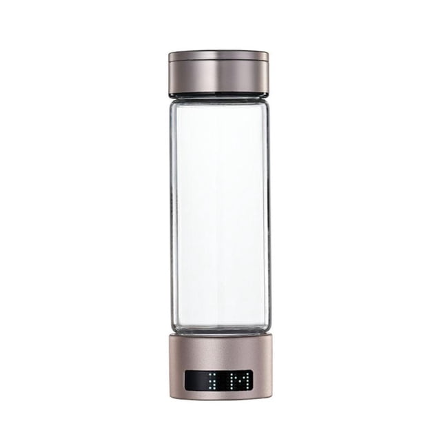 Portable Hydrogen Water Bottle Generator - 460ml SPE/PEM Tech, 2300+ PPB, Rechargeable