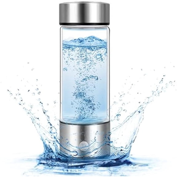 Hydrogen Water Bottle Recommended by Brecka, Echo PEM SPE Technology, Rechargeable Hydrogen Water Generator with Gift Box, Hydrogen Water Ionizer Machine for Home Office Travel, Essentials 2024