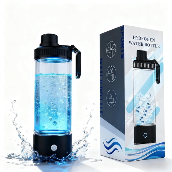 Hydrogen Water Bottle,Upgrade Hydrogen Water Machine-SPE PEM Technology,3-Minute H Production,Remove Ozone/Nitrogen,Portable Portable Water Ionizer for Travel,Home,Office