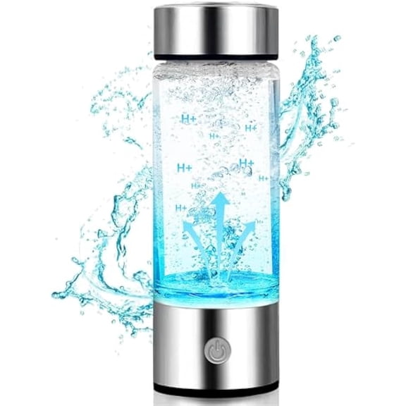 Hydrogen Water Bottle with SPE and PEM Technology, Portable Hydrogen Rich Water Ionizer Machine, for Daily Fitness Home Office Travel Drinking