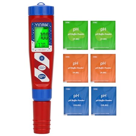 Hydrogen Water Tester, pH Tester, Digital pH Meter for Hydrogenated Water,H2 Meter(PPB/PPM), ORP Meter Hydrogen Water Bottle Test, pH ORP Meter for hydroponics/Swimming Pool$$Tools
