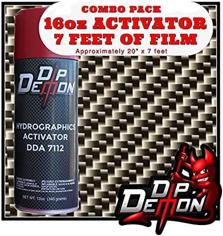 Hydro Dipping Combo Kit - Blue/Pink Flaming Dice Water Transfer Film & Activator For DIY Camo, Patterns On Guns, Cars, Etc.
