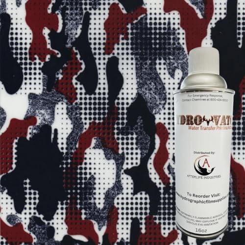 Hydrographic Film & Activator RFed White & Blue Camo, 16 oz Hydrovator. Hydro Dipping, Water Transfer Film, Hydrographic Dipping, Hydrographic Activator, Hydrographics, Water Transfer Printing
