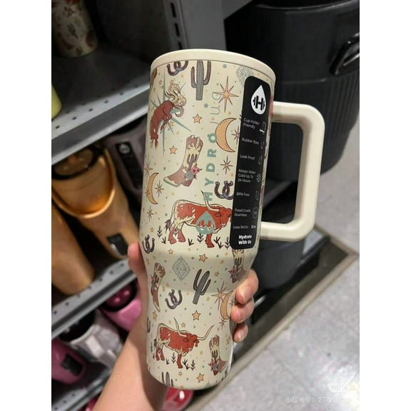 Hydrojugg Original 40oz Traveler Water Bottle - Cup Holder Friendly, Flip-Top Straw & Handle, Insulated Stainless Steel with Rubber Base | Gift for Sports, Office & Holidays