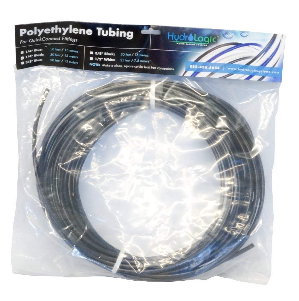 Hydrologic Polyethylene Tubing, 50', Black, 3/8"