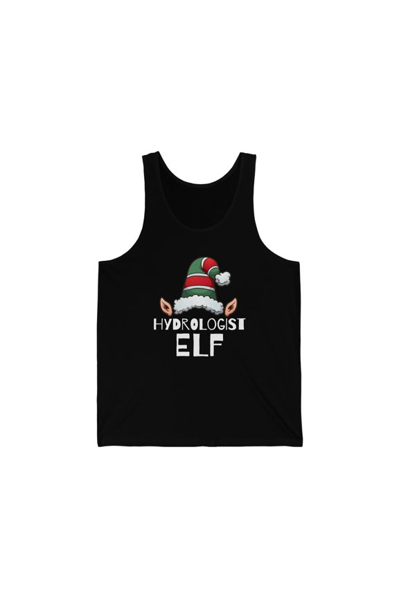 Hydrologist Elf Unisex Tank Top XS-2XL Christmas Holidays Xmas Elves