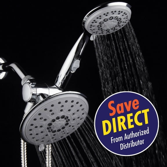 Hydroluxe Premium 30 Setting / 6 Inch Rainfall Shower Head / Hand Shower Combo