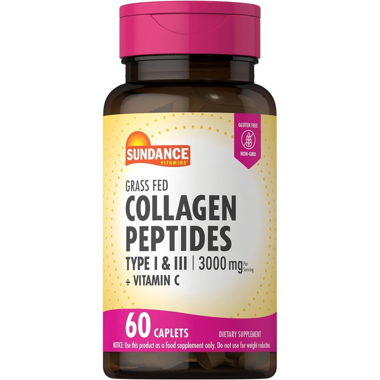 Sundance Collagen Peptides, 3000mg, Type I and II with Vit C