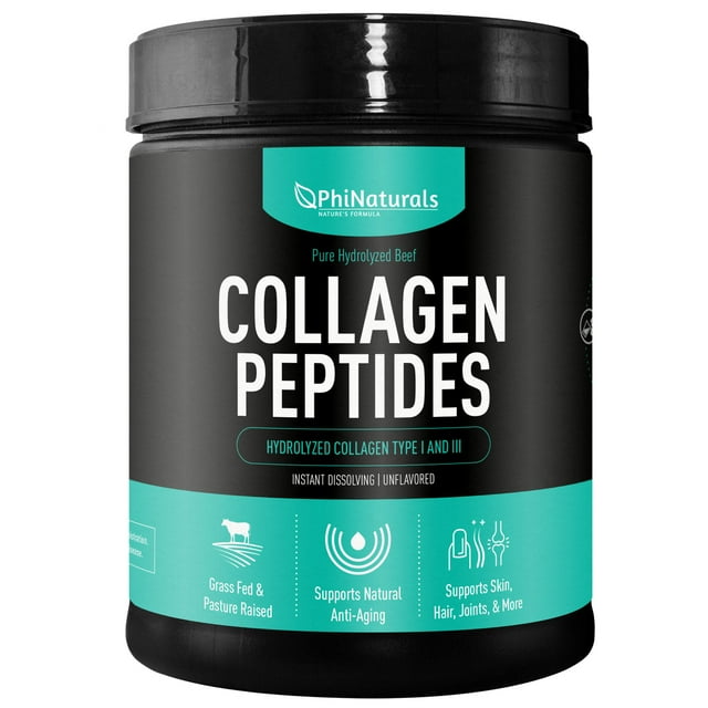 Phi Naturals Hydrolyzed Collagen Peptides, GrassFed Bovine, NonGMO