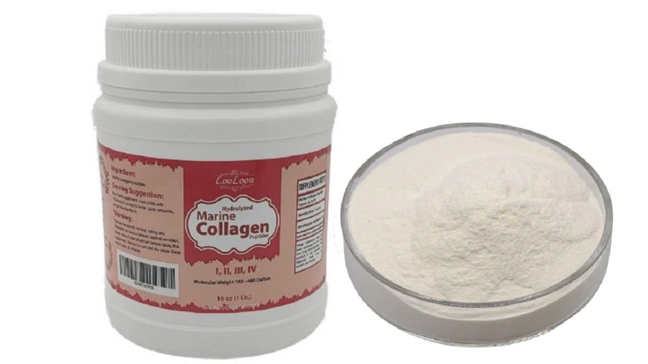 Hydrolyzed Marine Collagen Peptides – High-Quality Protein Source, 1 Lb