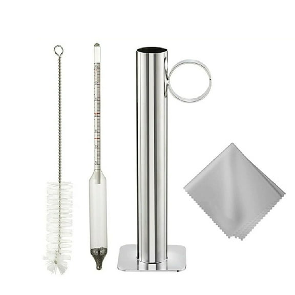 Hydrometer Test Cup Kit - Maple Syrup Density Kit, Baume and Scale, Stainless Steel Maple Syrup Kit