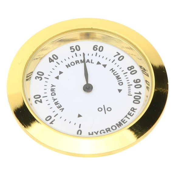 Hydrometer Violin Hygrometer Delicate Appearance Hygrometer 3.9x3.9cm Golden