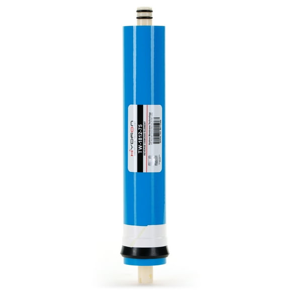 Hydron TW-1812-75 DI or RO Reverse Osmosis Membrane Replacement 75 GPD, Fits Any Standard RO Unit
