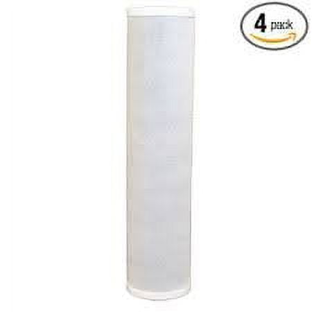 Hydronix CB-25-1001 NSF Compatible Carbon Block Filter 2.5" OD X 9 7/8" Length, 1 Micron, 4 Pack by CFS