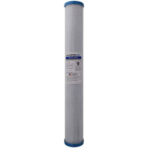 Hydronix CB-25-2010 Replacement Carbon Water Filter20" x 2.5" (10 Micron)