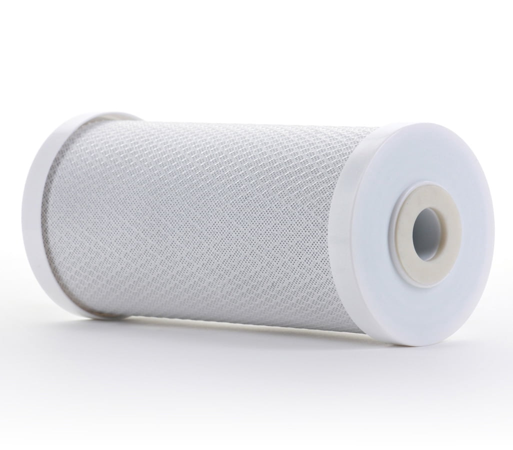 Hydronix CB-45-1005 Whole House or Commercial NSF Coconut Activated Carbon Block Water Filter, 4.5" x 10" - 5 micron