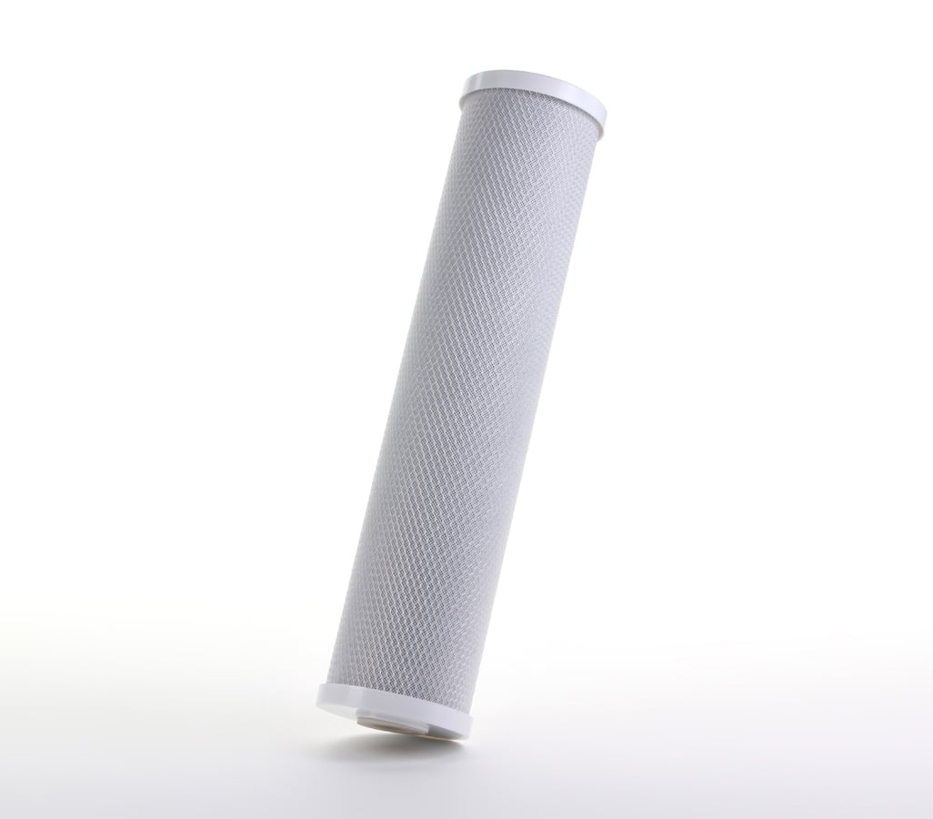 Hydronix CB-45-2010 Whole House, Commercial & Industrial NSF Coconut Carbon Block Water Filter, 4.5" x 20" - 10 micron