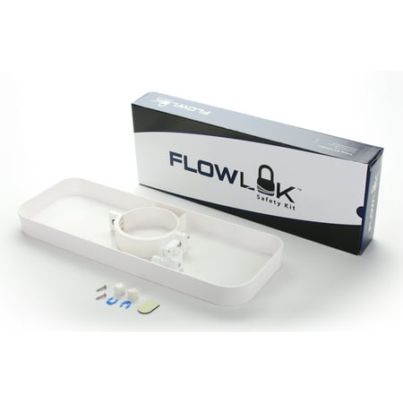 Hydronix FLK-Kit Undersink RO Reverse Osmosis Filtration System Water Leak Detector Safety Valve Kit with Tray