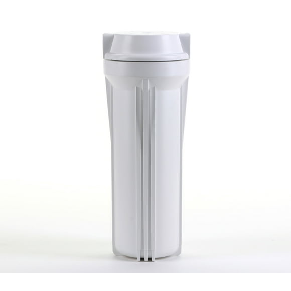 Hydronix HF2-10WHWH38, 10" White Housing with White Flat Cap For RO & Filtration Systems, 3/8" Ports