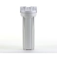 thumbnail image 1 of Hydronix HF3-10WHWH14, 10" White Housing with White Rib Cap For RO & Filtration Systems, 1/4" Ports, 1 of 3