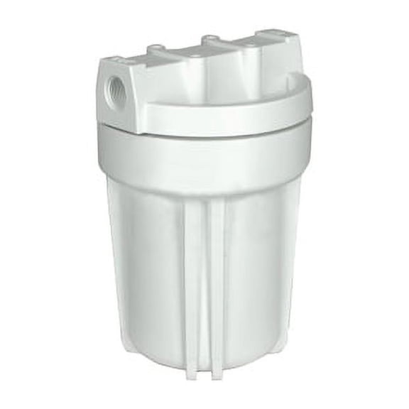 Hydronix HF3-5WHWH12, 5" White Housing with White Rib Cap For RO & Filtration Systems, 1/2" Ports