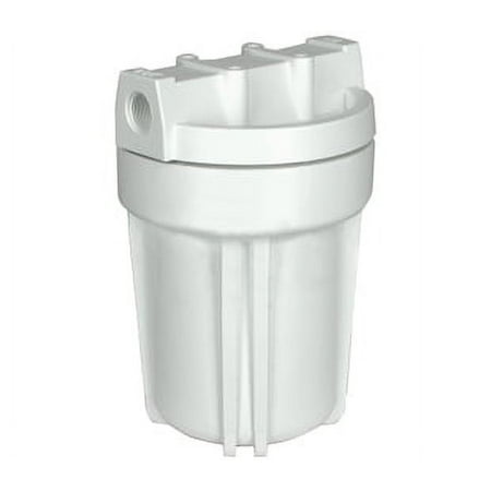 Hydronix HF3-5WHWH14, 5" White Housing with White Rib Cap For RO & Filtration Systems, 1/4" Ports