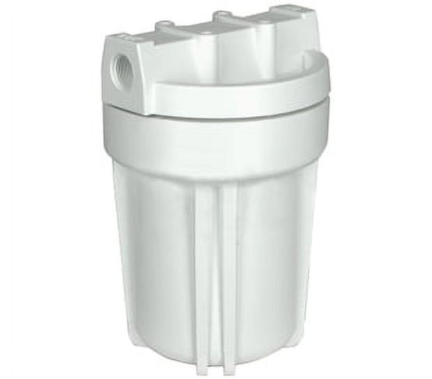 Hydronix HF3-5WHWH34 White Water Filter Housing 5" with White Rib Cap - 3/4" Ports