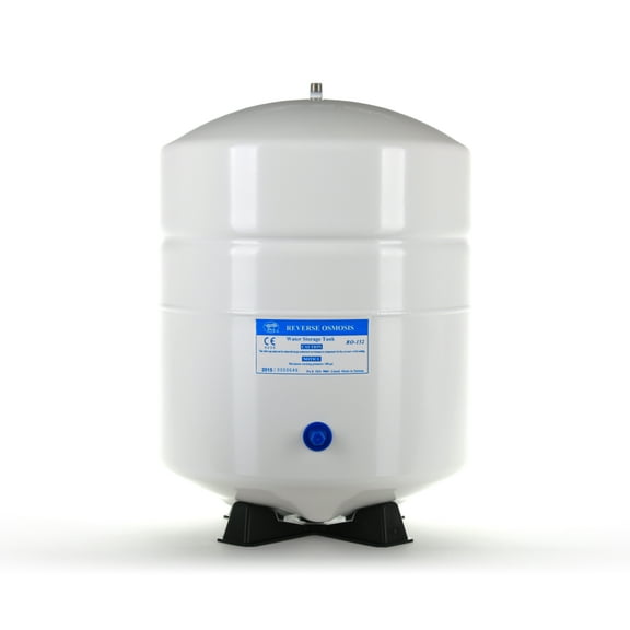 Hydronix RO-152-W14 Reverse Osmosis 6 Gallon (5.5 Draw-Down) Water Tank - White, 1/4" Port