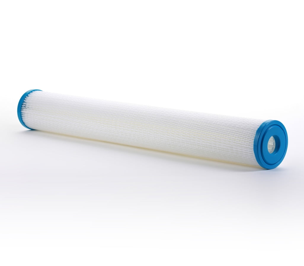 Hydronix SPC-25-2005 Universal Whole House Sediment Pleated Water Filter, Washable and Reusable, 2.5" x 20" - 5 micron