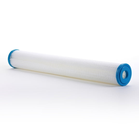 Hydronix SPC-25-2030 Universal Whole House Sediment Pleated Water Filter, Washable and Reusable, 2.5" x 20" - 30 micron