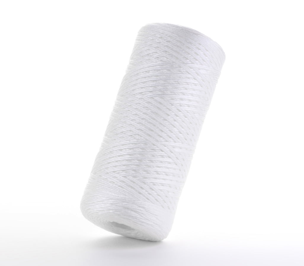 Hydronix SWC-45-10100 Universal Whole House Sediment String Wound Water Filter Cartridge 4.5" x 10" - 100 micron