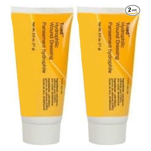 Hydrophilic Wound Dressing Paste Triad 2.5 Ounces (2 Pack)