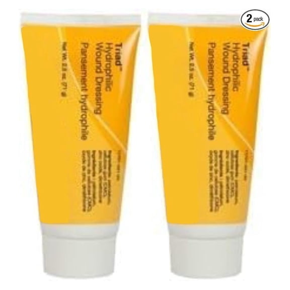 Hydrophilic Wound Dressing Paste Triad 2.5 Ounces (2 Pack)
