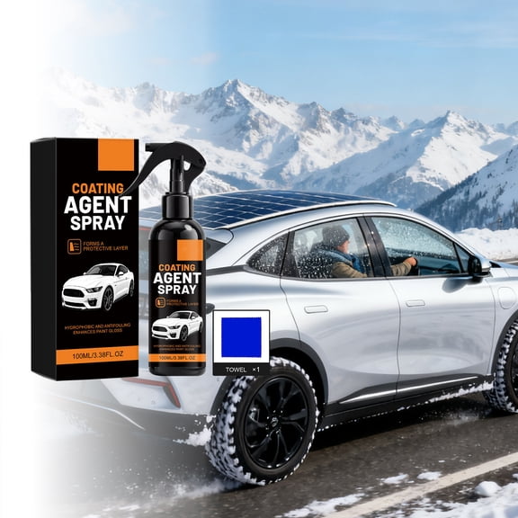 Hydrophobic Car Coating Spray, Ceramic Paint Sealant with Water Repellent Protection, High Gloss Shine for Daily Auto Maintenance