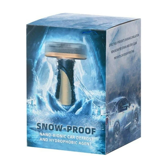 Hydrophobic Coating Car Window Ice Scraper Snow Removal Tool with Snow Brush for Winter Automotive Windshield Deicing Defrosting
