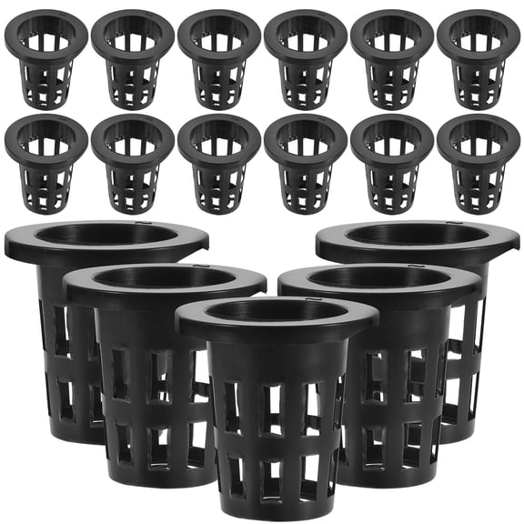 Hydroponic Cups 50 Pcs Soilless Cultivation Plant Basket Root Fixer Flower Pots Growing Net