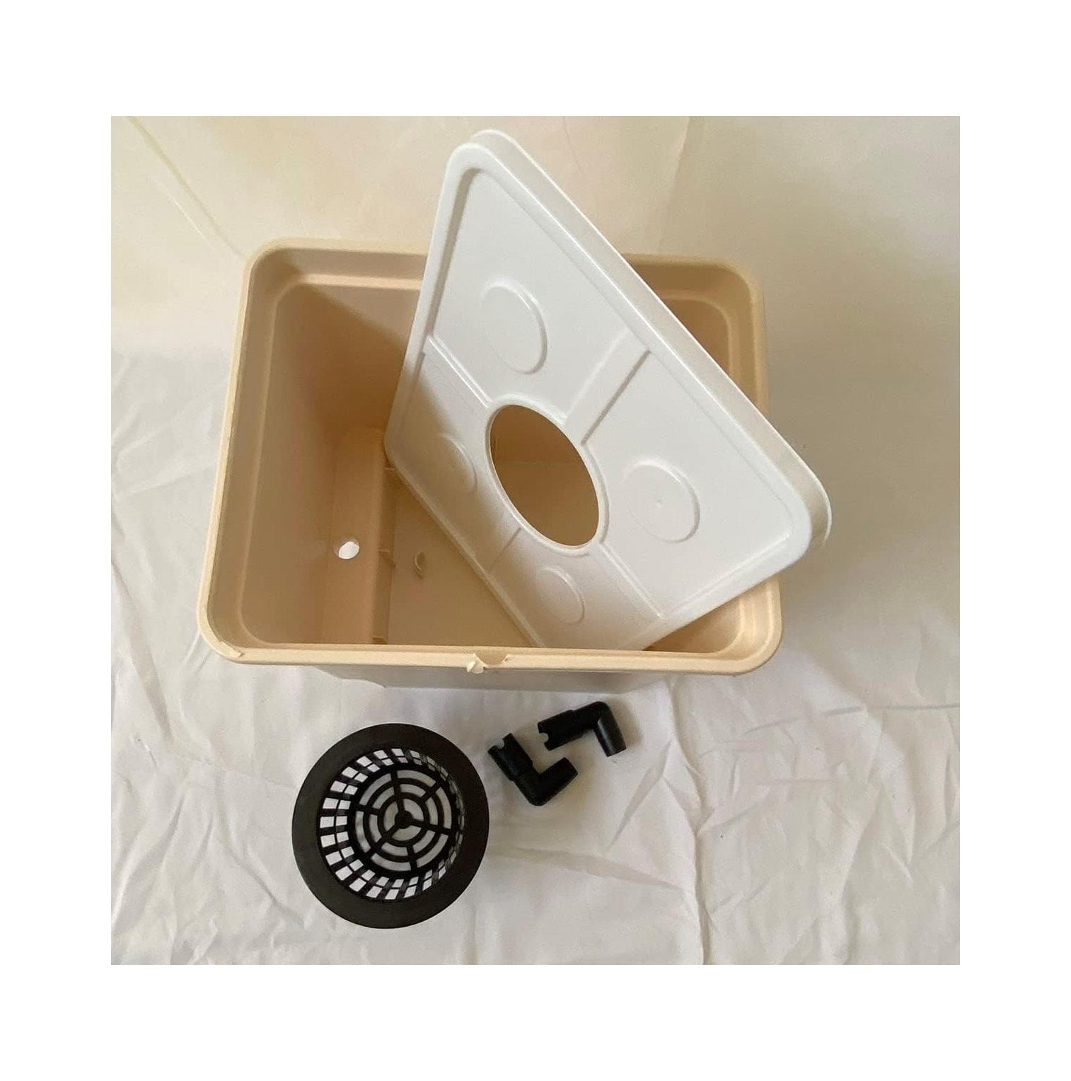 Hydroponic Dutch Buckets, Bato Buckets with Lids (Heavy Duty), 4" Net