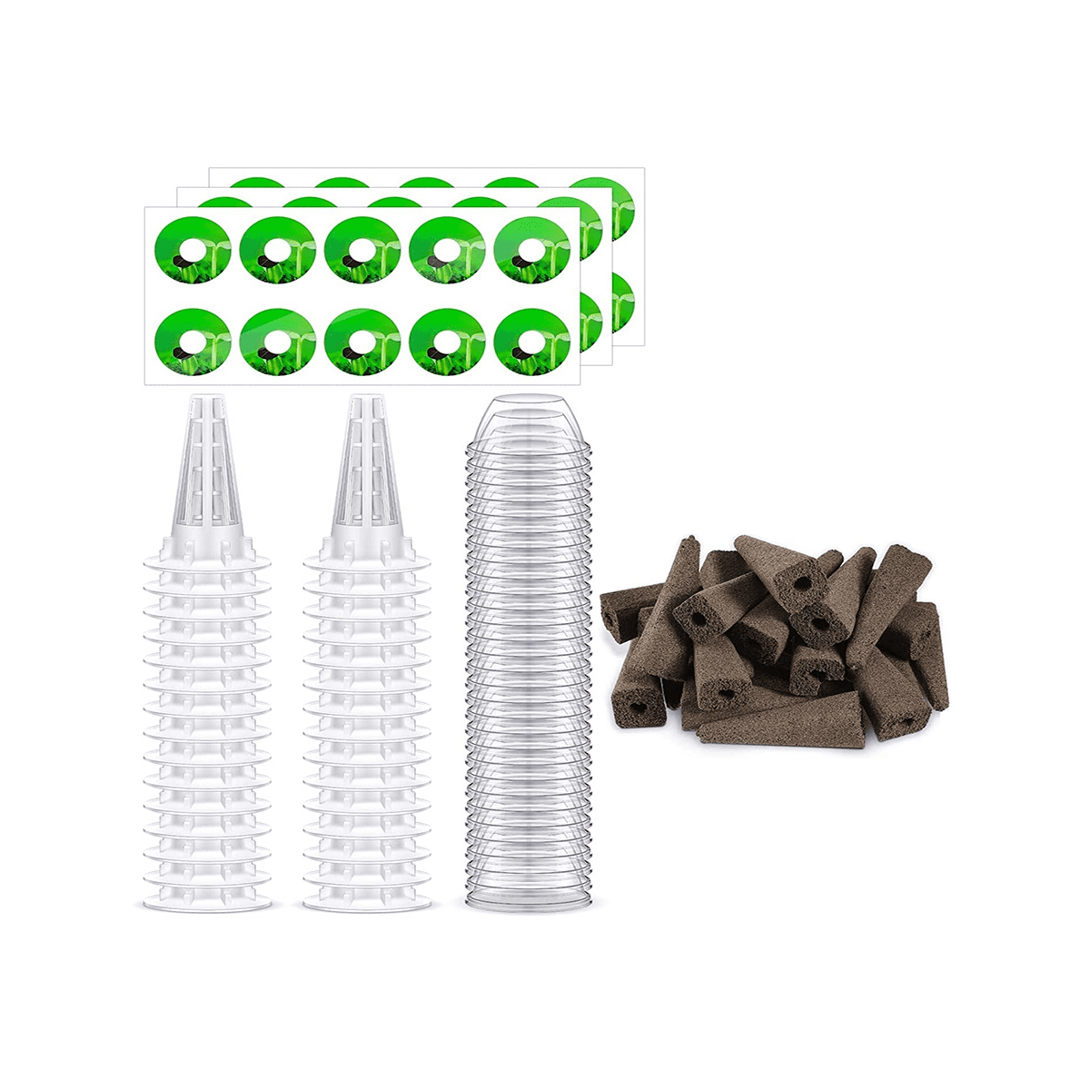 Hydroponic Garden Accessories Pod Kit Including Grow Baskets