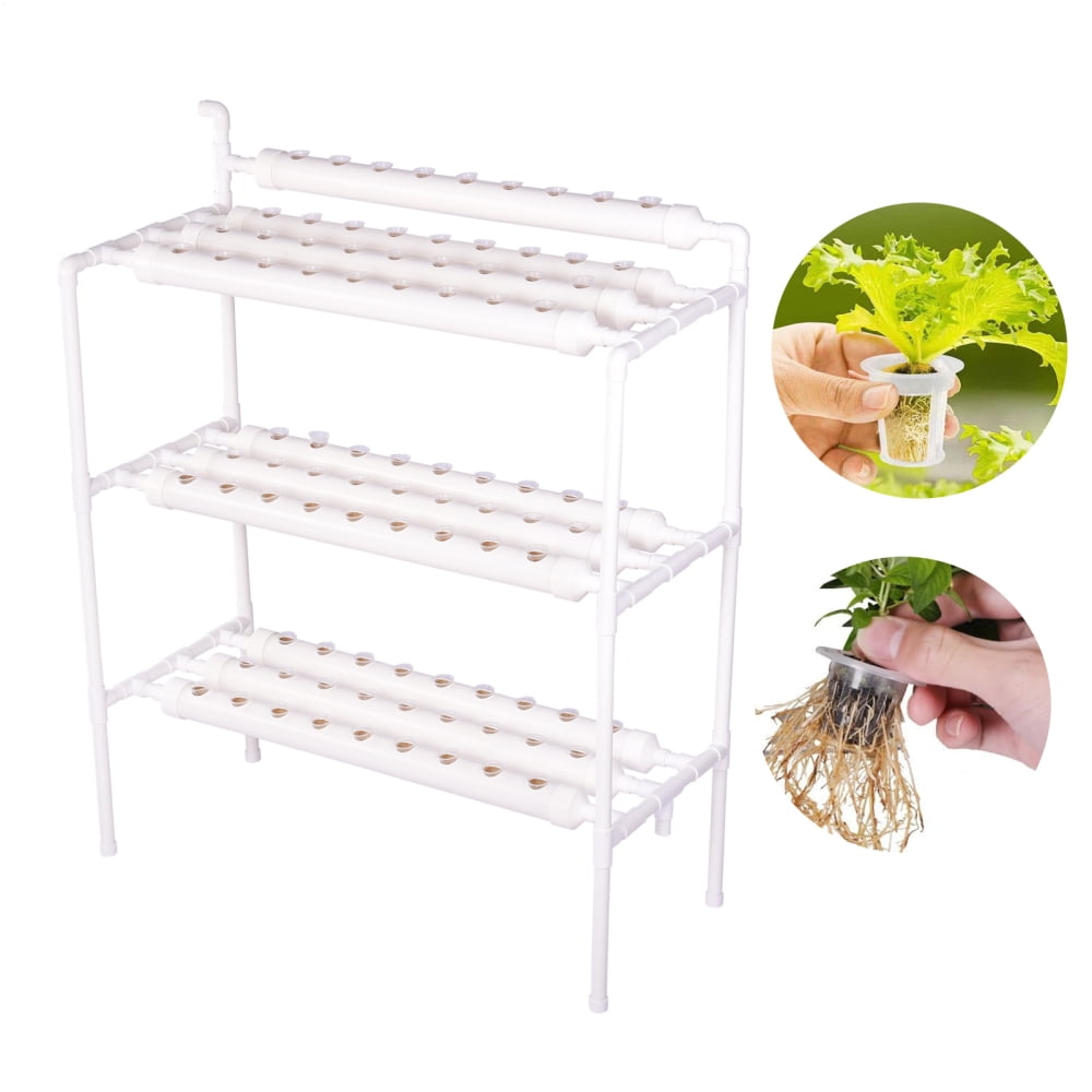 Picture of Hydroponic Gardening System 90 Plant Sites, Food-Grade PVC-U Pipe Grow ...