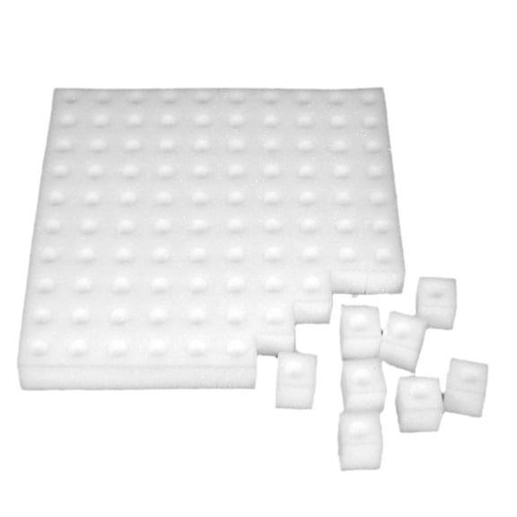Hydroponic Grow Sponges 100-Pack, Soilless Planting Medium for Seed Starting