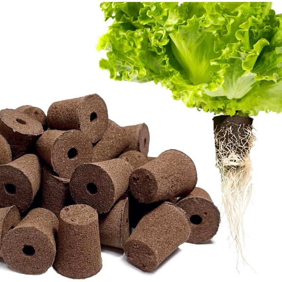 Hydroponic Growing Sponges 50 Pack, Universal Fit & Seed Pods for Starting Seeds, Indoor Outdoor Garden Germination Plant Cloning, Stronger Roots